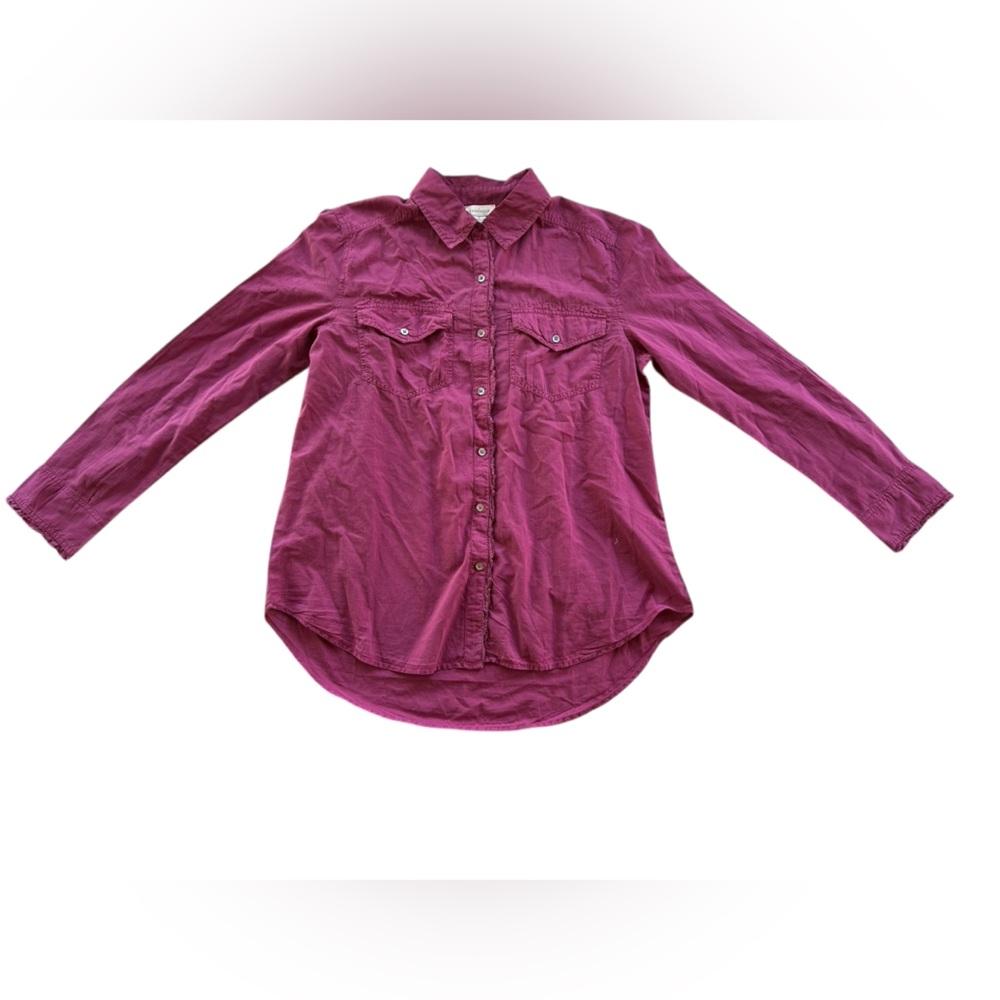Sundance Magenta Button Up Top